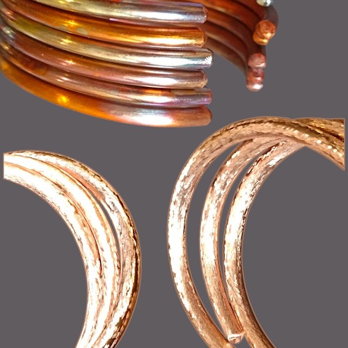 Naturkupfer armreif - naturkupfer, armreif–
