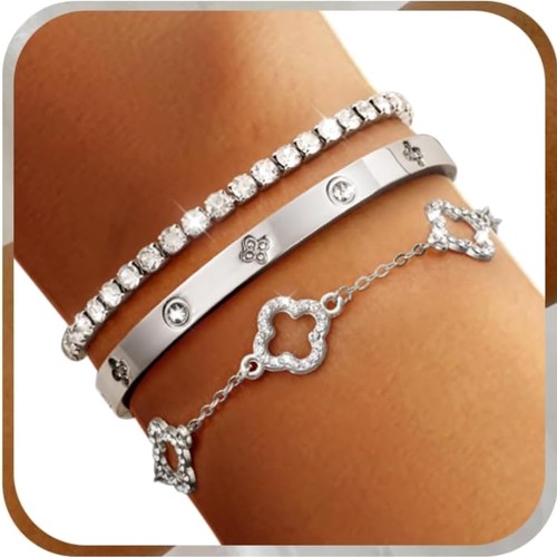 Edelstahl armband damen - edelstahl,