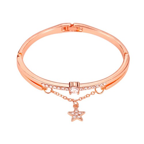 Damen edelstahl armreif mit - edelstahl,