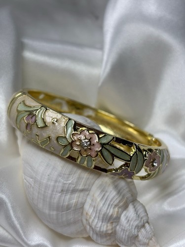 Vintage blumen armreif damen - vintage,