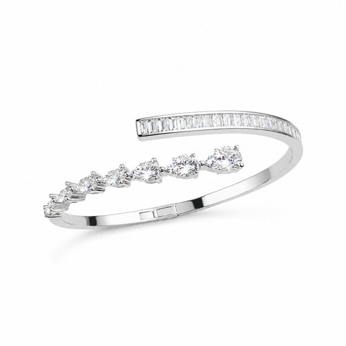 Kristall zirkonia armreif - zirkonia,