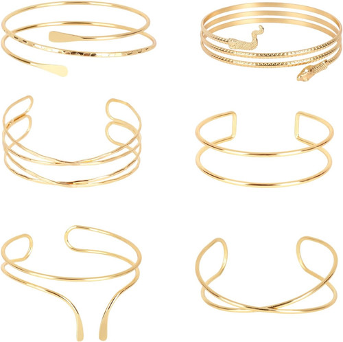 Oberarmreif gold damen set 6 - damen,