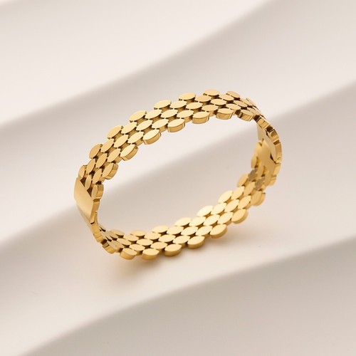 Armreif damen edelstahl gold - damen,