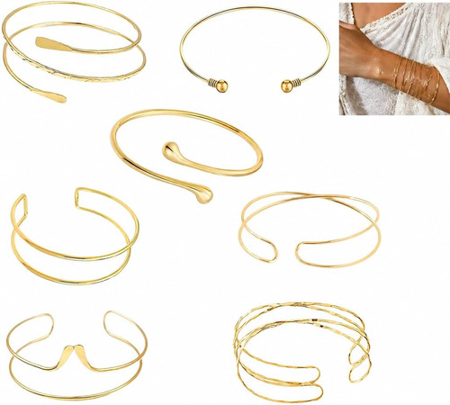 Oberarmreif damen set - oberarmreif, gold