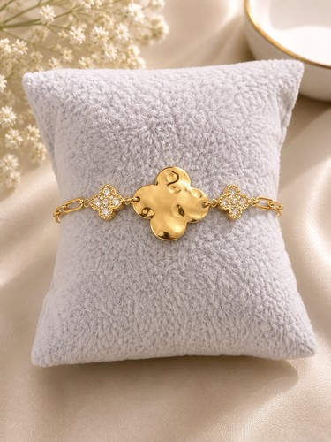 Kleeblatt armband aus - kleeblatt,