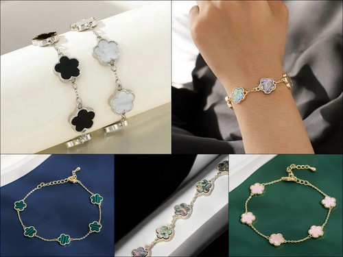 Damen kleeblatt armband - kleeblatt,