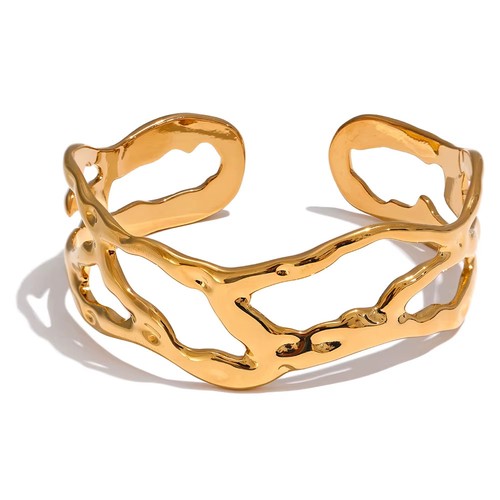 Edelstahl armreif damen breit - damen,