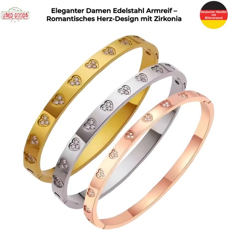 Damen armreif edelstahl - armreif,