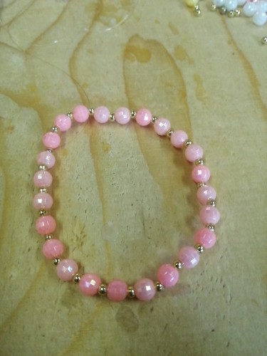 Rosa goldenes armband - goldenes,