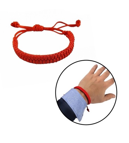 Rotes armband geflochten - rotes,