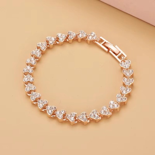 Rosa damen armband herz mit - rosa,