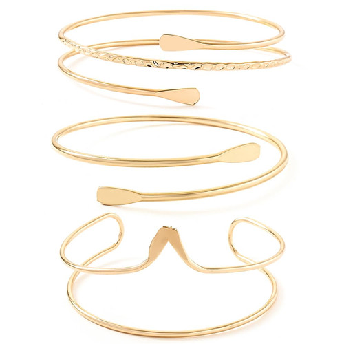 Armreif gold damen set 3 - gold, set,